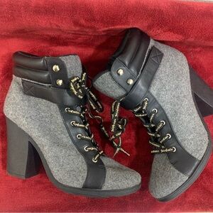 Juicy Couture Lace Up Boots size 10